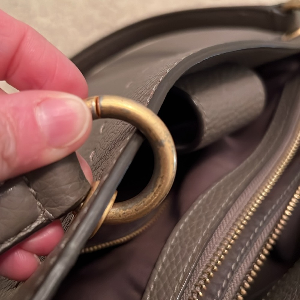 Tory Burch Mcgraw Triple Compartment Leather Bag - Picture 11 of 11